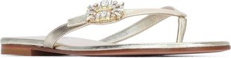 Roger Vivier Womens Sandal Gold Leather