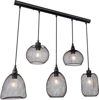 Globo Lighting Lámpara colgante - Anya - negro - metal - gran lámpara de - Globo