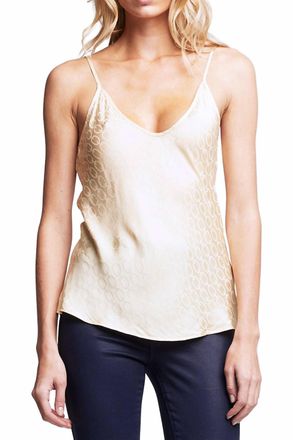 L'agence Lexi Camisole In Light Gold Tonal Chain
