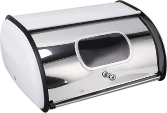 OEM Panera, Soporte Para Pan, Contenedor De Almacenamiento De Pan Con Ventana Peque&ntilde;a Para Encimera De Cocina, Color Blanco
