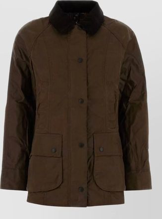 Barbour cotton beadnell jacket collared long sleeves
