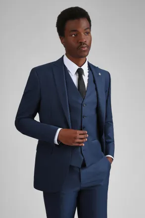 Ted Baker Mens Tai Teal Semi Plain Slim Jacket - Blue - Size 38 Regular