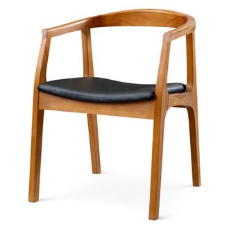 Dmora Silla &Aacute;ngeles, Una Silla, Acolchada, Soporta 120 Kg, Nogal Marr&oacute;n