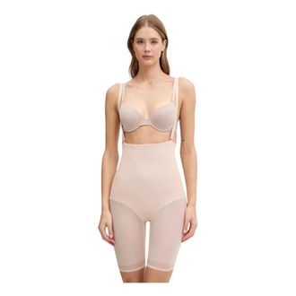 Chantelle Glam Shaping High-Waist Sculpting Shorts - Dames - Corrigerend ondergoed - Beige - M - Ondergoed