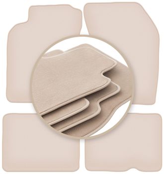 OEM Alfombrillas Premium Beige Para: Nissan Almera N15 Hatchback, Sed&aacute;n 1995-2000