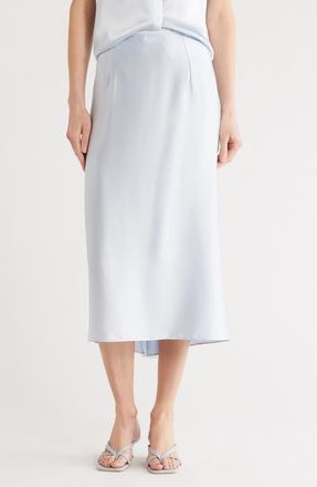 Vince Satin Slip Skirt in Surf Mist at Nordstrom Rack, Size 12