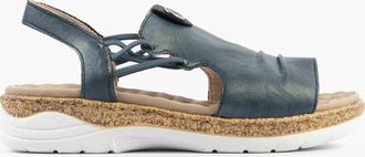 Rieker V2272-14 Womens Sandals Blue - Size UK 7.5