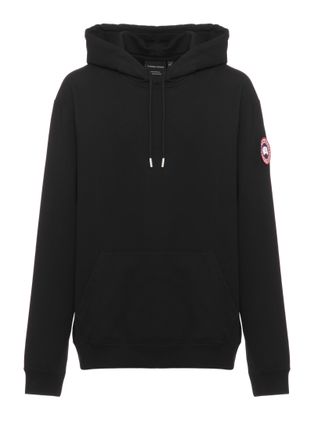 Canada Goose Black Hooded Sweatshirt with Kangaroo Pocket