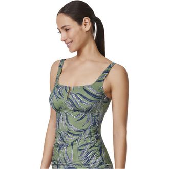 Gottex La Palm U-Wire Tankini Top in Dusk-Green at Nordstrom, Size 12