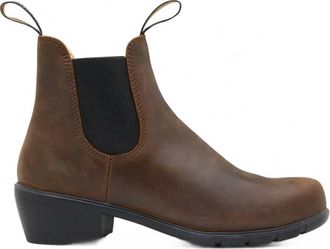 Blundstone Womens Heeled Boot In Antique Brown