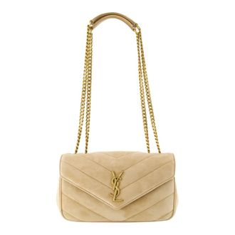 Saint Laurent Loulou Small - female - Saint Laurent - Shoulder Bags - Beige - ONE SIZE - Bags
