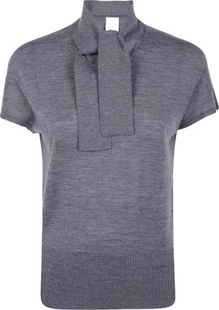 Mantù Short Sleeve Bow Neck