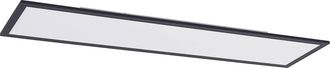 Lindby Led Panel nelios En Negro De Aluminio - Lindby