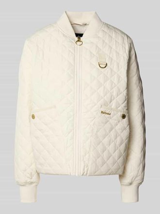 Barbour Regular Fit Steppjacke mit Rei&szlig;verschluss Modell REYNA in Weiss, Gr&ouml;&szlig;e 40