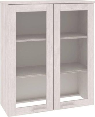 vidaXL Piano Credenza hamar Bianco 85x35x100 cm Legno Massello di Pino - Vidaxl