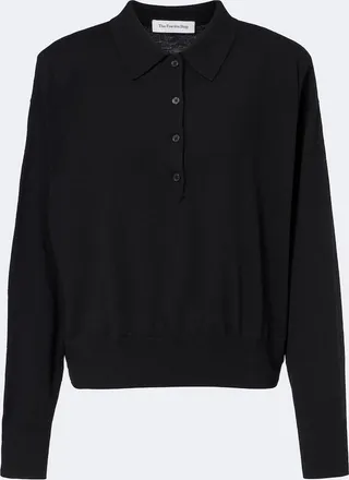 Frankie Shop Croydon wool-blend polo sweater