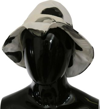 Dolce & Gabbana Womens White Cotton Big Polka Dot Pattern Bucket Hat