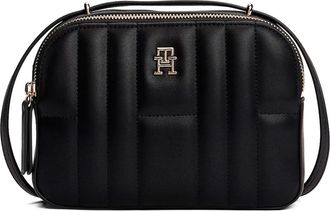 Tommy Hilfiger Borsa a spalla con placca logo - Nero