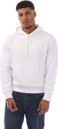 Diesel Heren Diesel S-Ginn 12-G Hoodie in Wit
