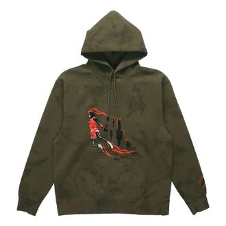 Nike Jordan Air Jordan x Cactus Jack by Travis Scott Washed Suede Hoodie Medium Olive CN3422-222