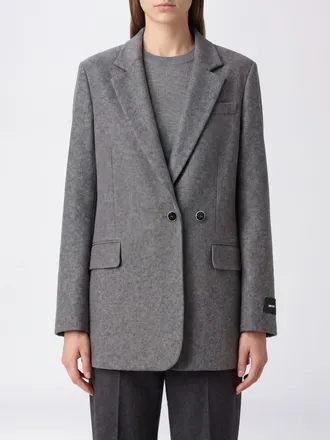 Pinko Blazer doppiopetto in misto lana con revers classici