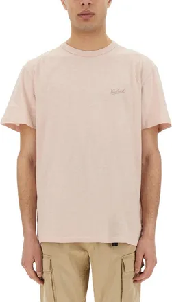 Woolrich Flamed Cotton T-Shirt-Uomo