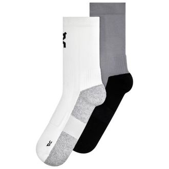 On Trail Sock High 2P Laufsocken - Unisex | wei&szlig;/grau