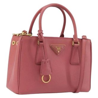 Prada Pre-owned Vintage Hand Bag - Dames - Pre-owned - Roze - Maat: ONE Size Leer