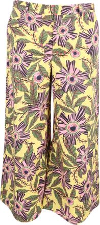 Valentino Red Valentino bedrukte broek met wijde pijpen in veelkleurig polyester