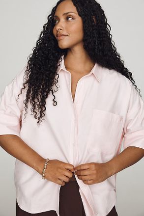 Maeve Mabel Boxy Oxford Shirt Top