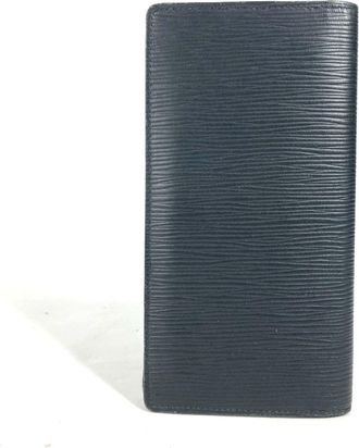 Louis Vuitton Epi Black Noir Epi Leather Long Wallet (Bi-Fold) (Pre-Owned)