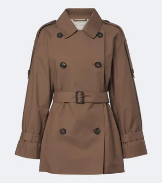 Max Mara Cropped cotton-blend twill trench coat