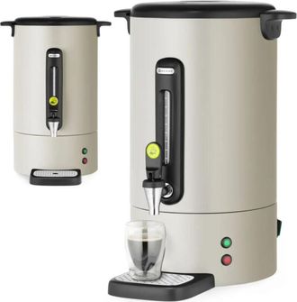OEM Cafetera Con Grifo Y Bandeja De Goteo 14 L 1750 W - Gris Claro