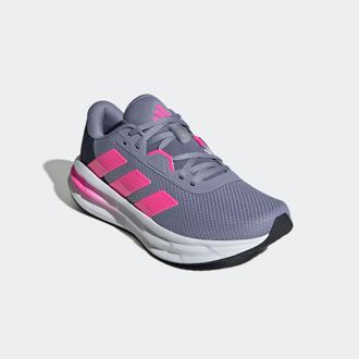 adidas Laufschuh ADIDAS PERFORMANCE GALAXY 7, Damen, Gr. 40,5, silber violet, lucid pink, shadow navy, Synthetik, Textil, Schuhe Laufschuh