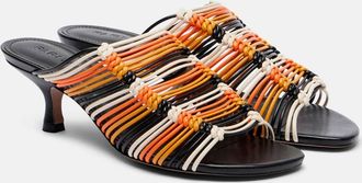 Farm Rio 60 leather mules