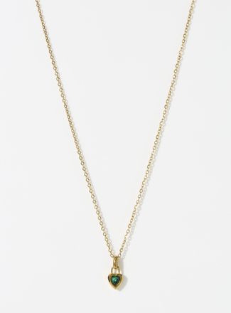 Simons Womens Birthstone heart chain
