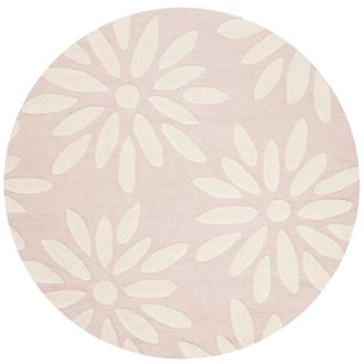 Safavieh Alfombra lana rosa/marfil 152 x 152 cm