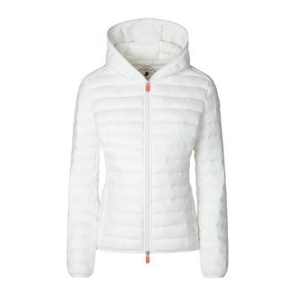 Save The Duck Winter Jackets, female, White, S, White Nylon Plumtech Jacket