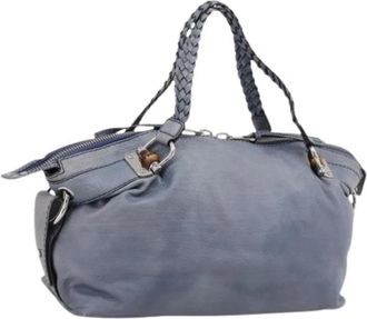 Gucci Pre-owned Vintage Schoudertas - Dames - Vintage Handtas - Blauw - ONE Size - Leer - Vintage