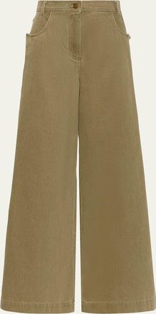 Max Mara Alamaro High-Rise Wide-Leg Jeans