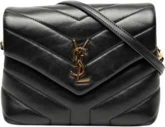 Saint Laurent Pre-owned Loulou Crossbody Bag - Dames - Vintage Schoudertas - Zwart - ONE Size - Leer - Vintage