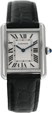 Cartier Pre-owned Cartier Tank Solo Silver Dial Ladies Watch W5200005