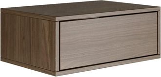 Selsey Selsey - framme - Mesita de noche colgante con cajón - efecto madera nogal - 50 cm