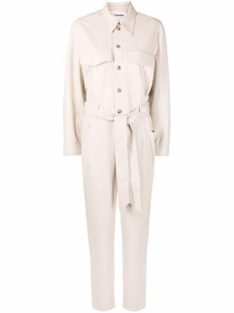 Nanushka Overall met ceintuur - Beige