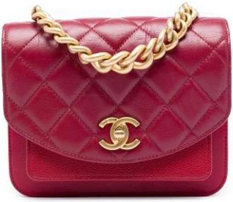 Chanel Pre-owned Vintage Satchel - Dames - Vintage Handtas - Rood - ONE Size - Leer - Vintage