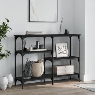 vidaXL Tavolino Consolle Nero 102x29x75 cm in Legno Multistrato - Vidaxl