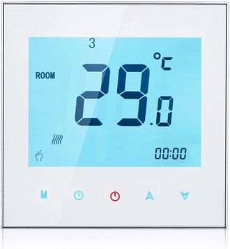 OEM Termostato Programable Semanal Para Calentamiento De Agua, 5 A, Ac95-240 V, Con Pantalla T&aacute;ctil Lcd Y Controlador De Temperatura Ambiente
