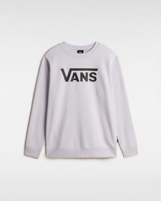 Vans Sweatshirt VANS CLASSICVBFFCREW, Damen, Gr. L, eveninghaze, Jersey, Obermaterial: 70% Baumwolle, 30% Polyester, Rundhals, Sweatshirts Sweatshirt, mit 