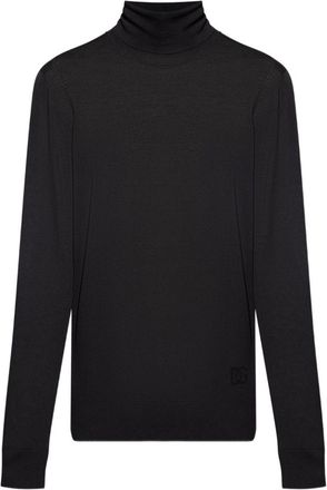 Dolce & Gabbana Black High neck Pullover