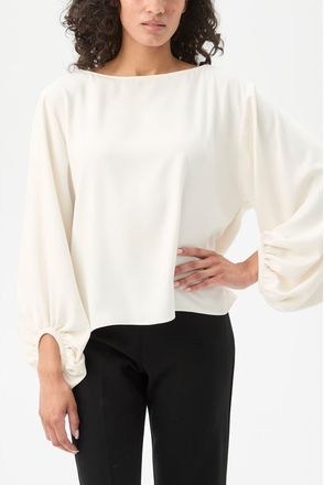 Trina Turk Ursa 2 Boat Neck Top in Winter White at Nordstrom, Size Xx-Large
